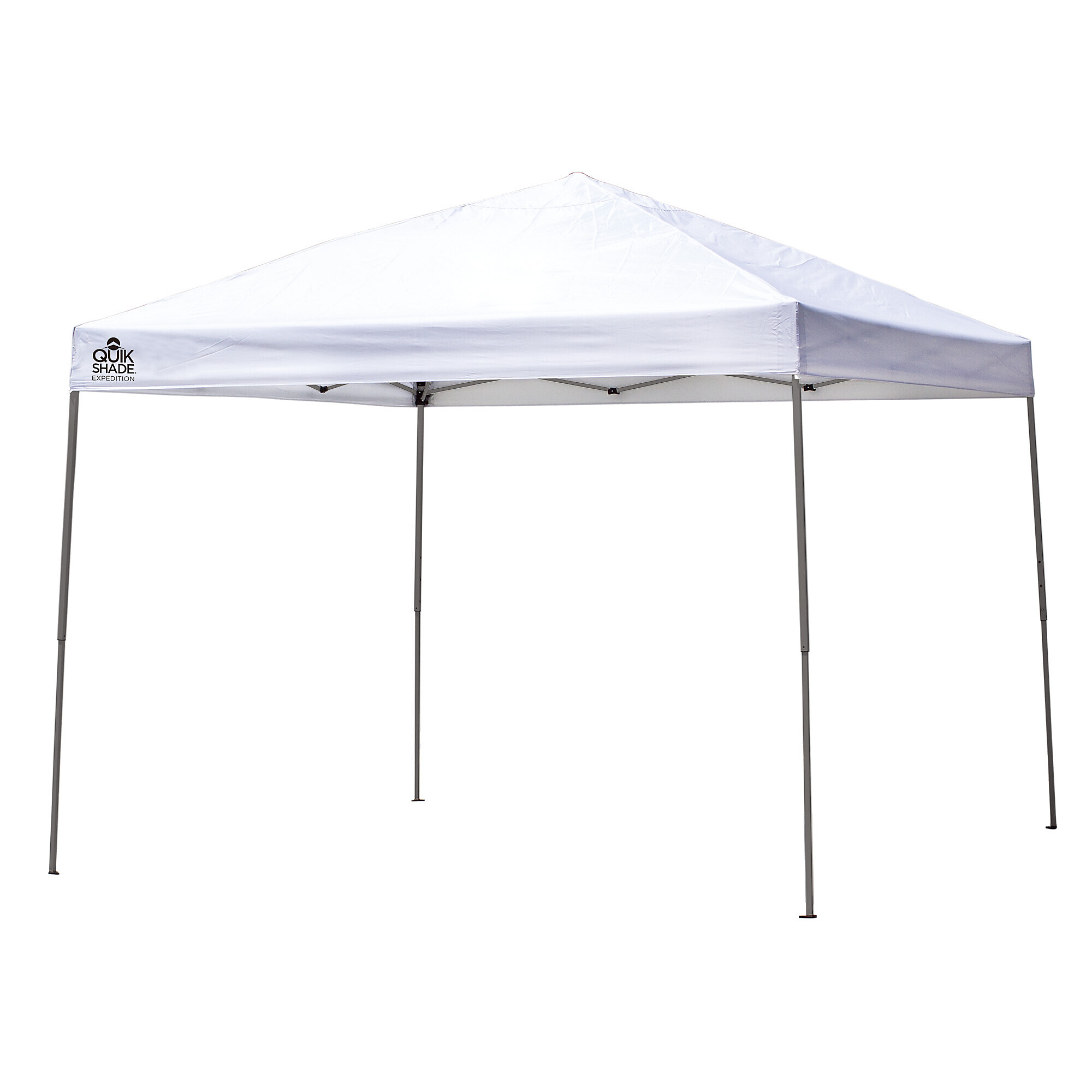 Quik Shade, Expedition Straight Leg Pop-Up Canopy Tent, Color White, Model# 167701RL